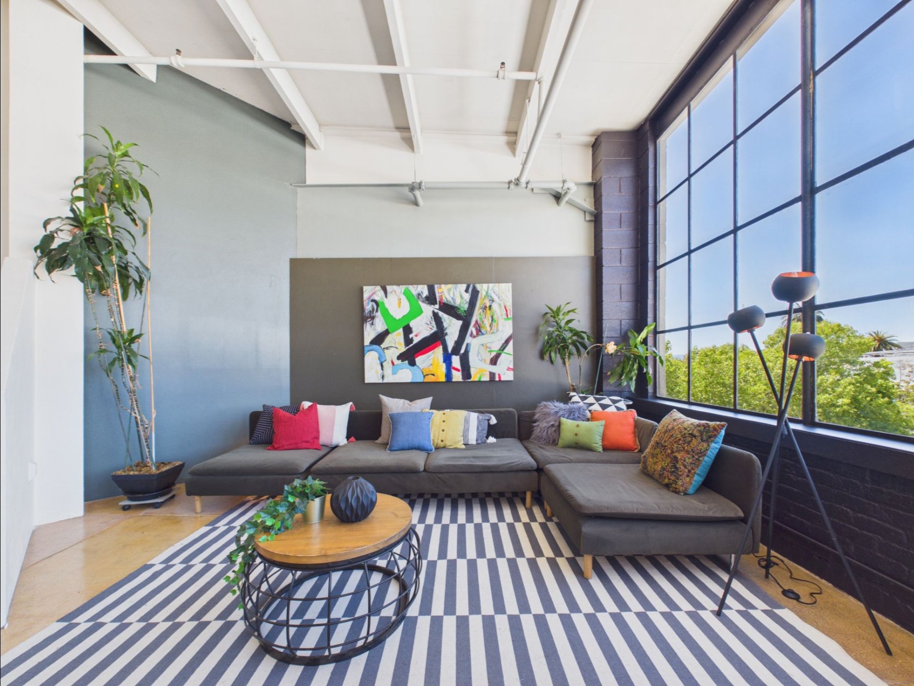  4053 Harlan St #315, Emeryville - top floor loft with massive floor-to-ceiling windows and views of the Berkeley Hills—Andy Read Realtor—Photo 8