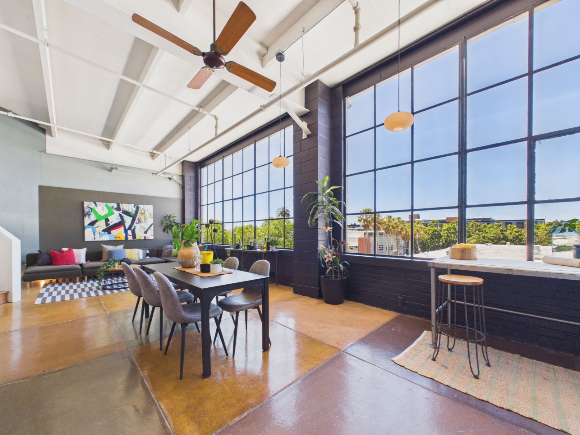  4053 Harlan St #315, Emeryville - top floor loft with massive floor-to-ceiling windows and views of the Berkeley Hills—Andy Read Realtor—Photo 22